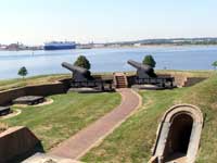 Fort McHenry - Cannons Overlooking Patapsco River